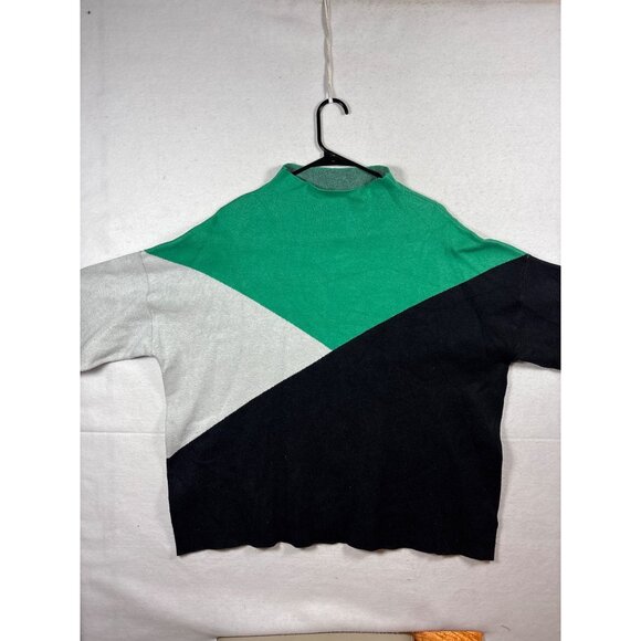 Tahari Color Block Turtleneck Sweater - Picture 1 of 11